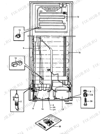 Взрыв-схема холодильника Husqvarna Electrolux QT118RS - Схема узла C10 Cold, users manual